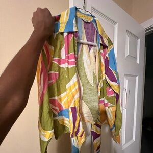 Colorful Abstract Patterned Shirt